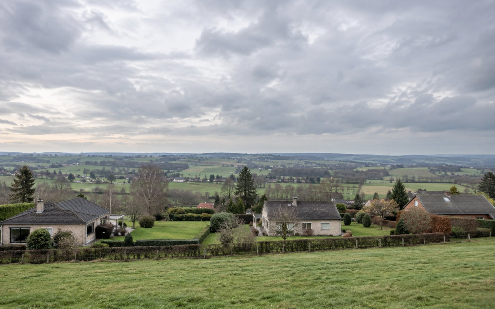 Ambiance territoriale générée évoquant le plateau de Fléron.
